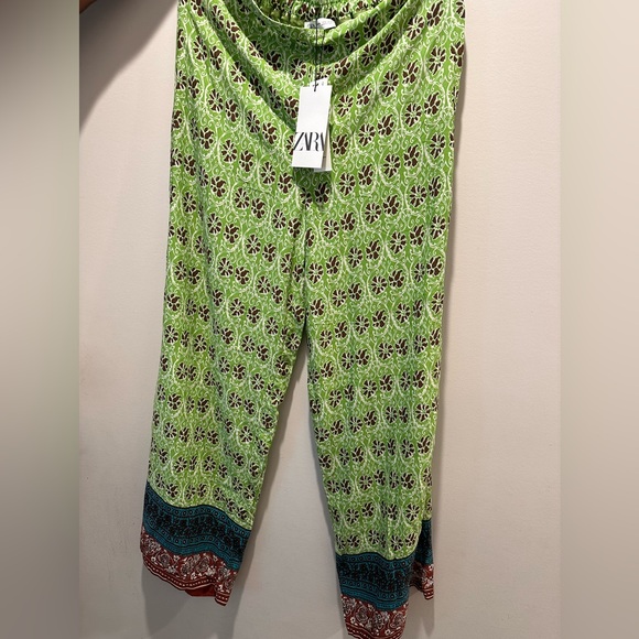 ZARA Full-length printed trousers - Picture 4 of 4